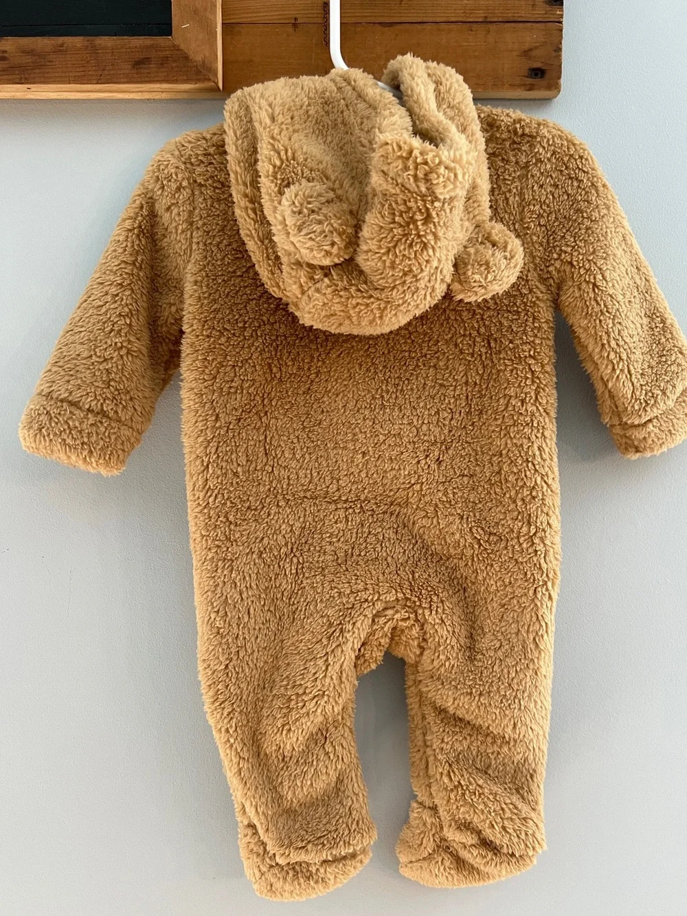Unisex Baby Sherpa Zip Up Fleece Bunting Hooded Coat Size 3-6 Months